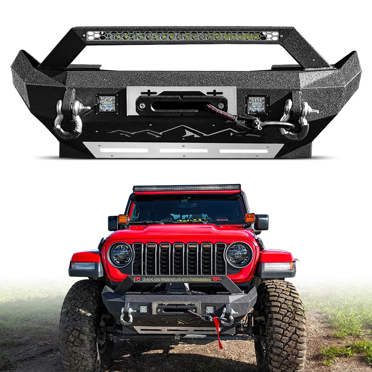 Jeep Gladiator 🔥 Give Your JT the Front-End Upgrade It Deserves — Stubby Bumper Flash Sale $269! 1