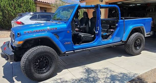 Jeep Gladiator Naked, Topless Doorless Gladiator Poll hydro blue naked
