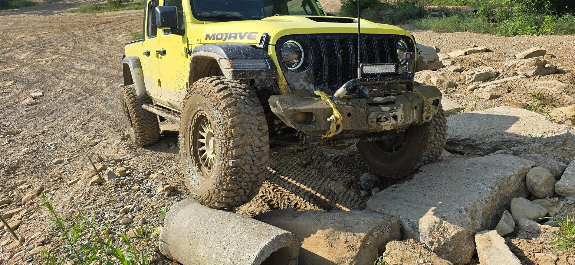 Jeep Gladiator Trying to sort out my next set of tire and wheels on my Mojave. 20260718_180323