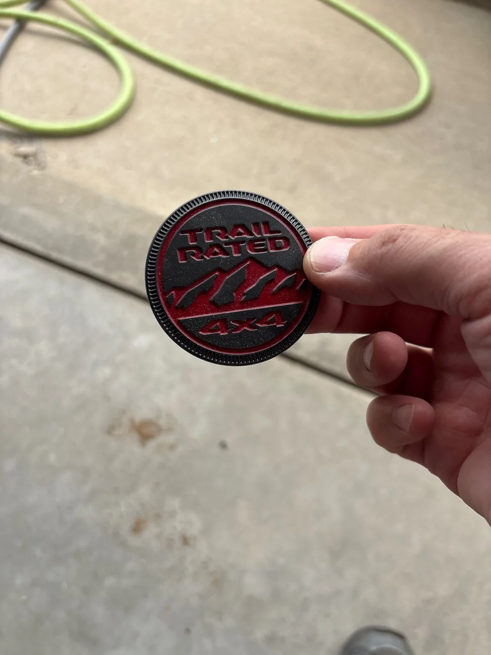 Jeep Gladiator Drilling Out the ‘Trail Rated’ Badge for External 120V Inlet? imag