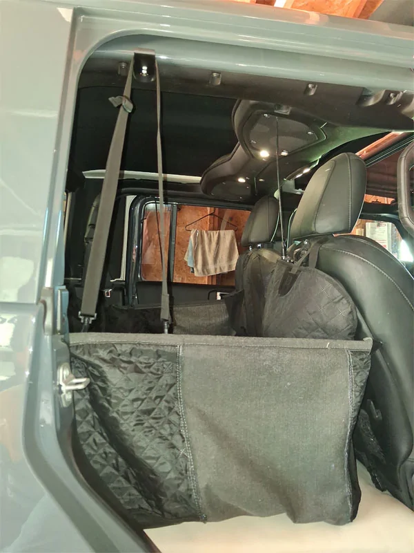 Jeep Gladiator Coat Hanger Hook Install (Home Made) Temp-Coat-Hanger-Setu