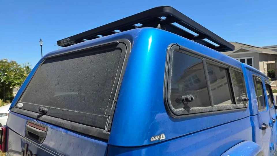 Jeep Gladiator ARE Bed Topper / Shell - Hydro Blue w Rhino Rack platform 1785970518983-qq