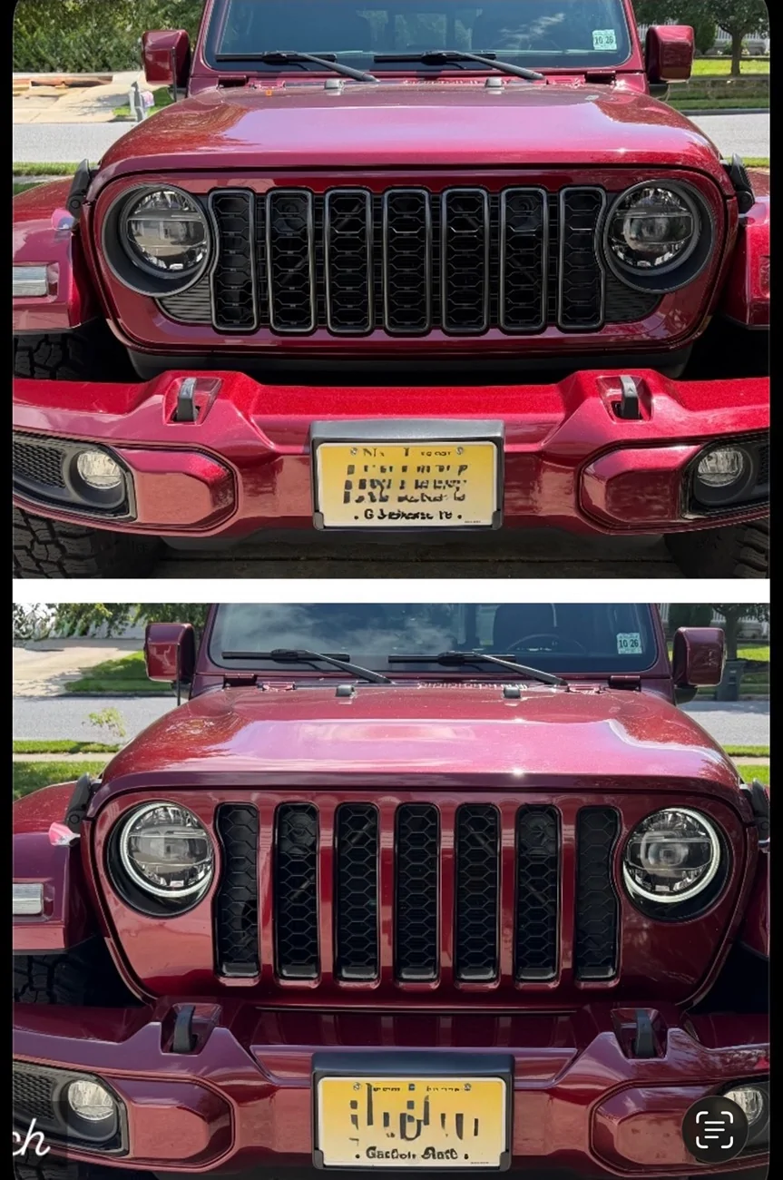 Jeep Gladiator Updated 2024+ grille installed on my 2020 JT (temperature readings added) IMG_0489
