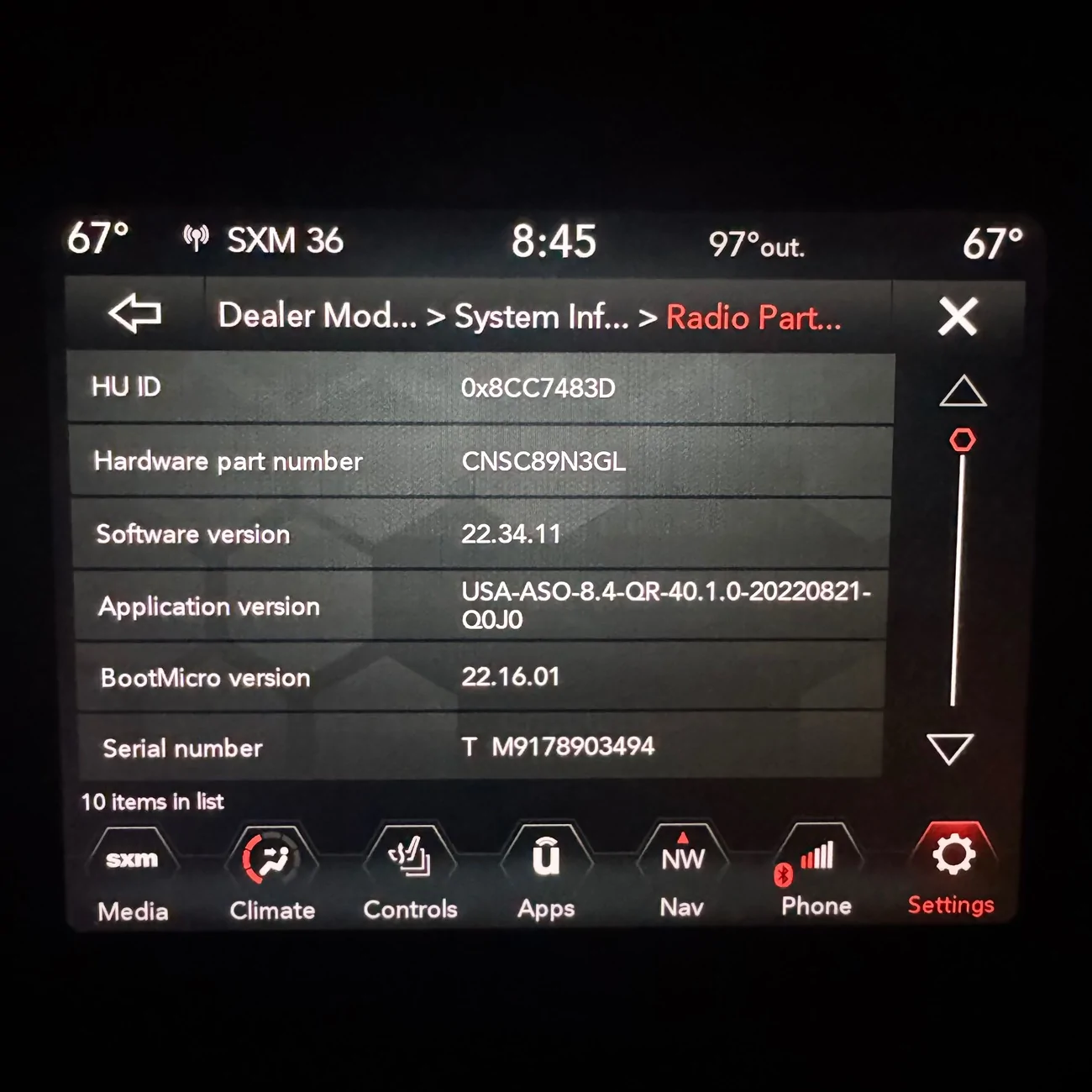 Jeep Gladiator How to: Update UConnect 8.4" via USB drive. IMG_9103