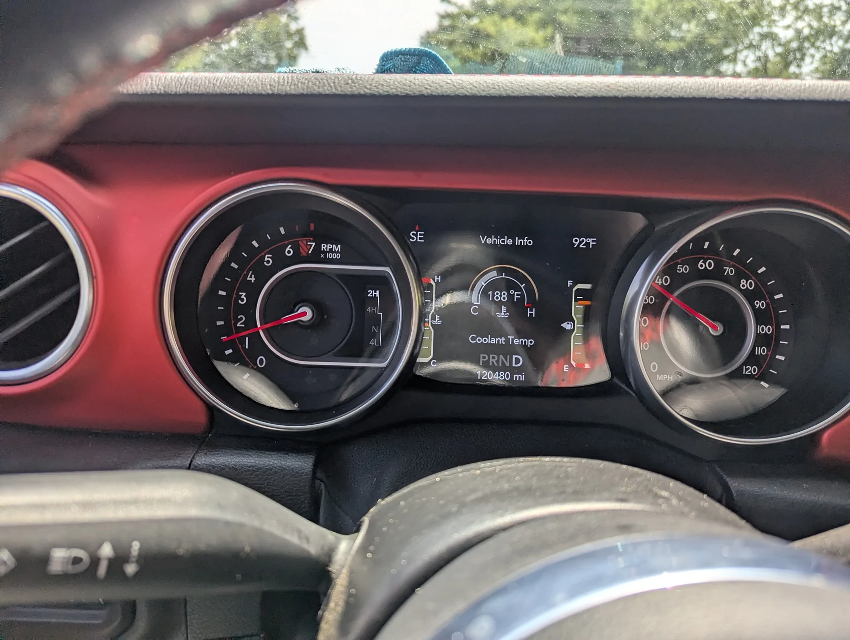 Jeep Gladiator Why Such A Hot Thermostat? 92 degrees dash