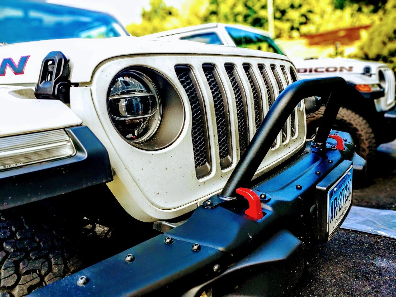 Jeep Gladiator Warn compared to Mopar Grill Guard FF6AF387-DA9A-4E37-A64E-1A5AA3094F0D