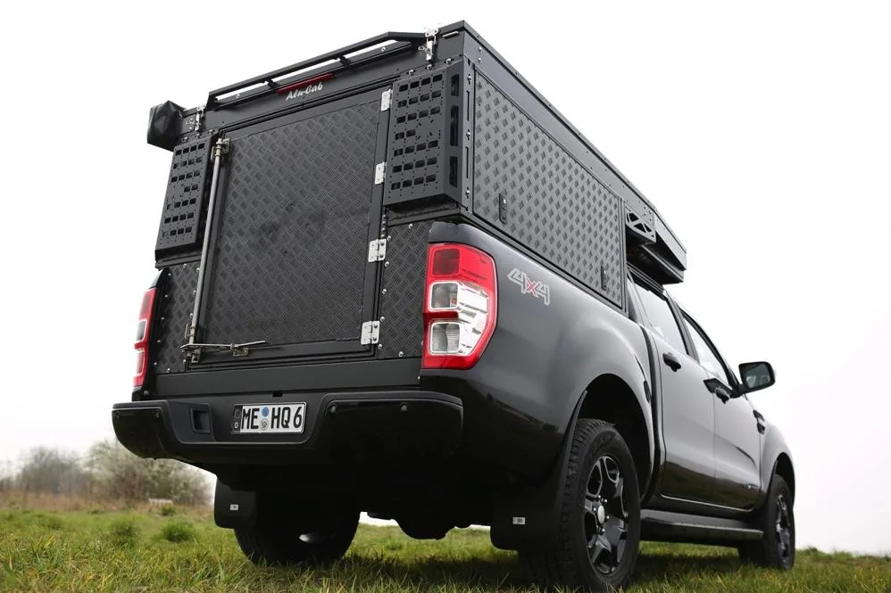 Jeep Gladiator Tops! Canopy / covers / toppers / racks possibilities for Gladiator - Show me! Alu-Cab-Canopy-Camper-Black-02