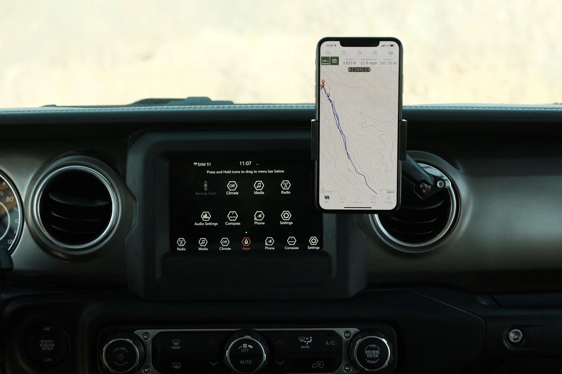 Jeep Gladiator Phone Solutions DSCF5905
