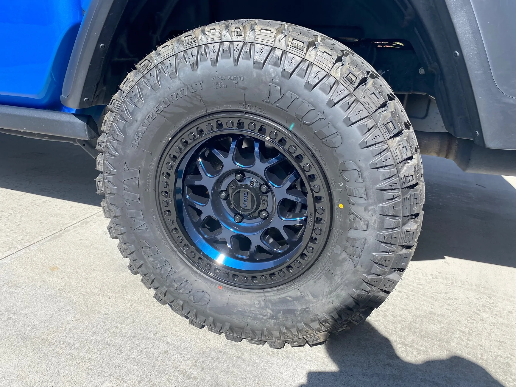 Jeep Gladiator Simulated beadlock wheels. IMG_0922