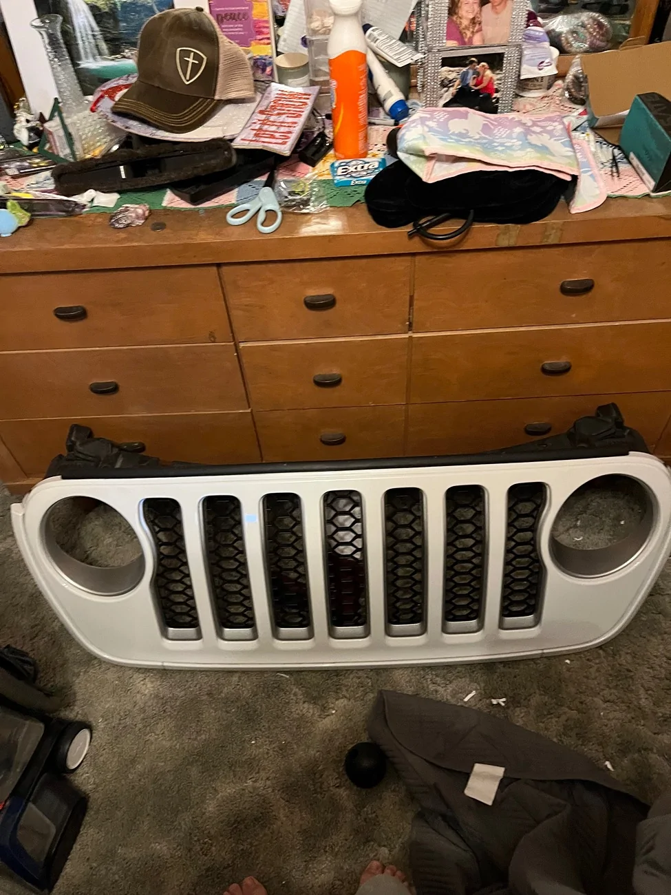 Jeep Gladiator White gladiator overland grill. IMG_4161