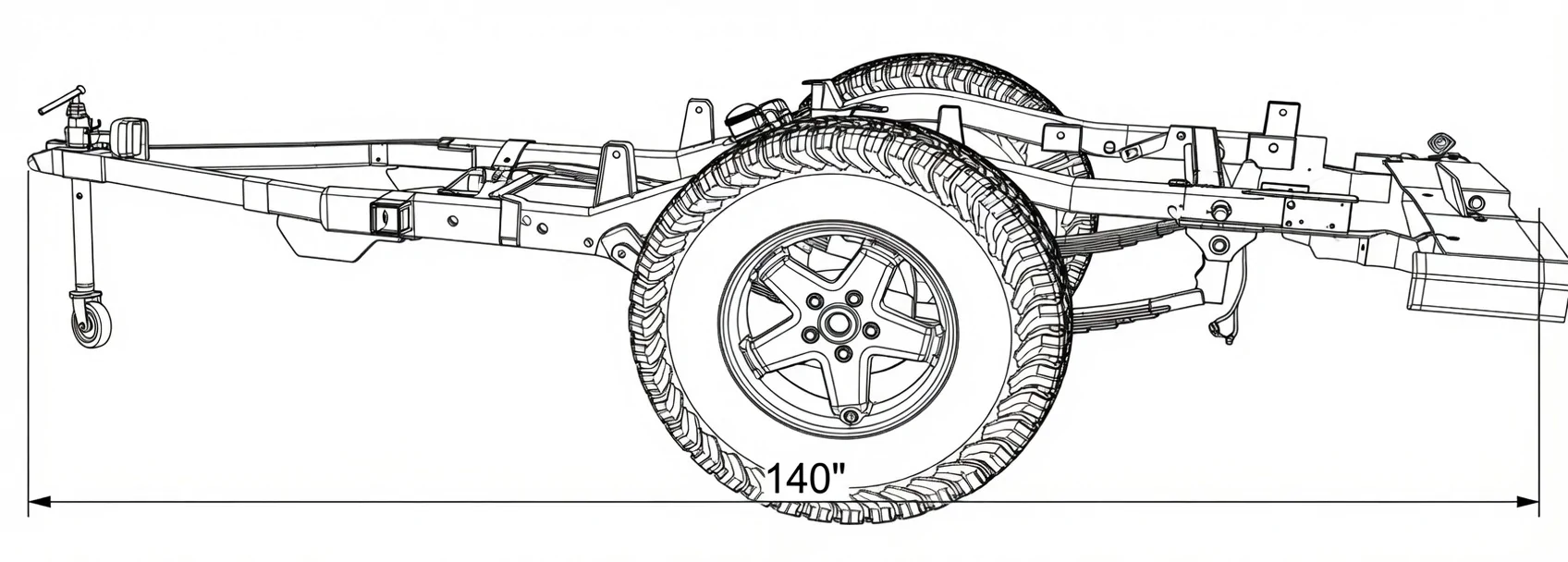 Jeep Gladiator Overlanding and Camping Poll trailer 7