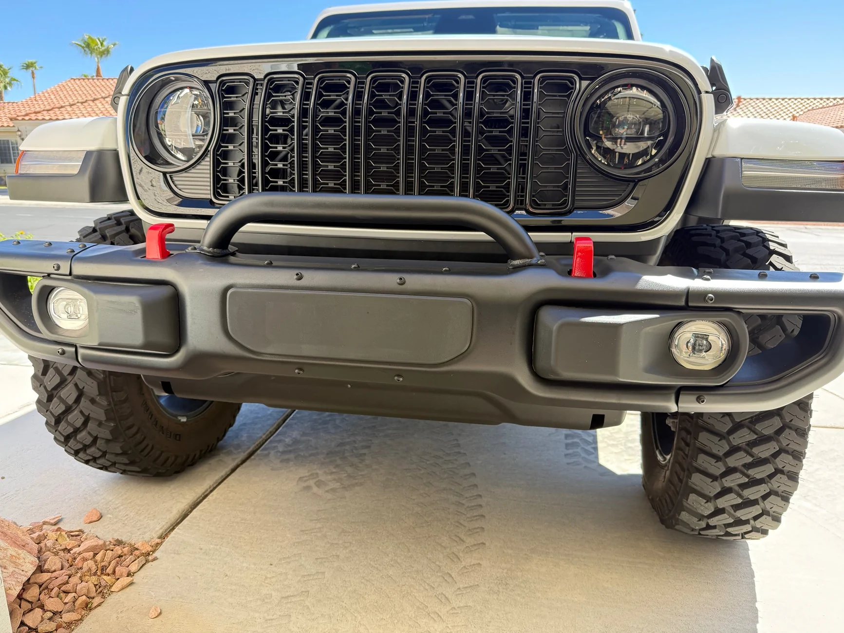 Jeep Gladiator Inexpensive 10th Anniversary bumper install (Update) IMG_3898