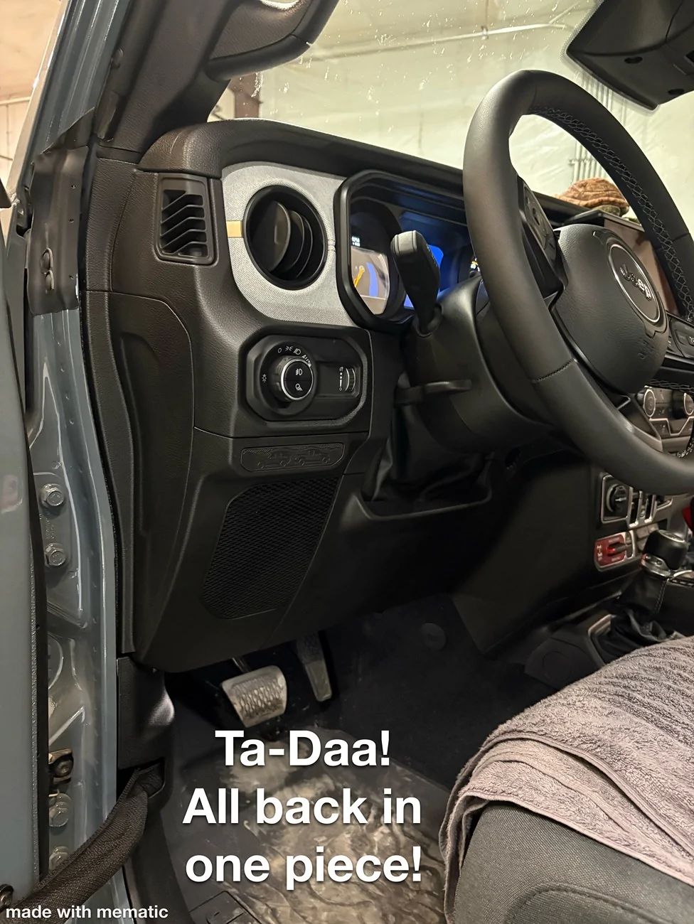Jeep Gladiator My experience upgrading the lower dash speakers IMG_8153