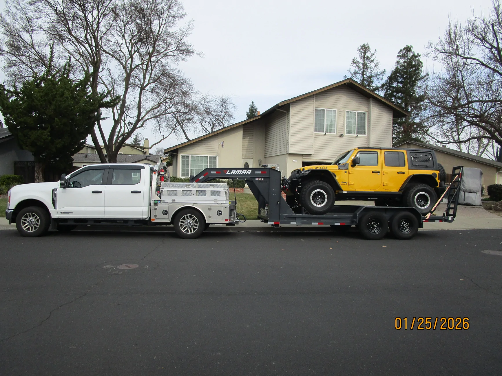Jeep Gladiator Another towing thread....sorry... 25 F250 & TRAILER  (1)