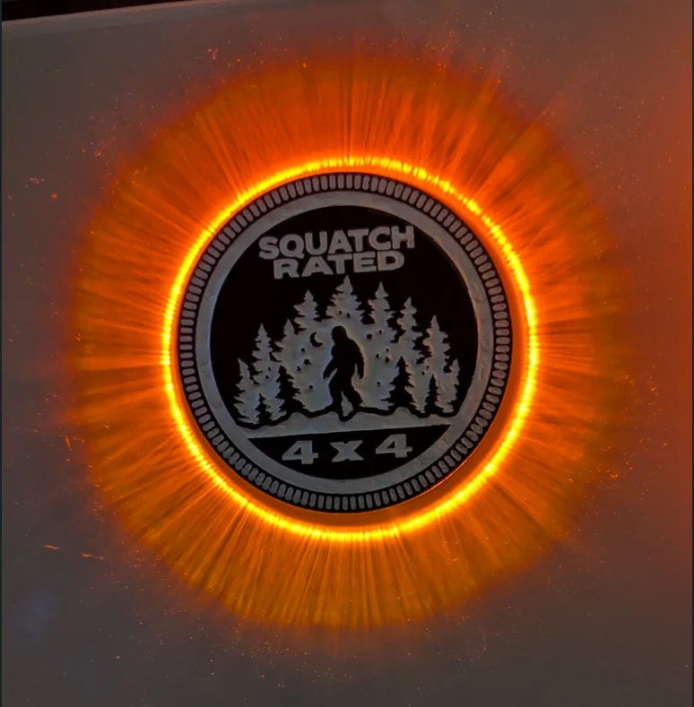 Jeep Gladiator Dress up lighting: Badge Glow -- DIY a glowing badge 1789593146561-pc