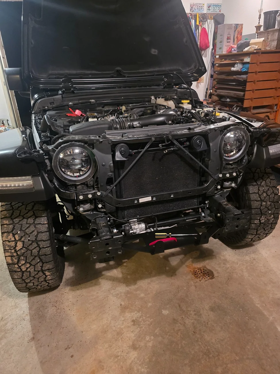 Jeep Gladiator Winch cable routing best practices. 20260918_203336