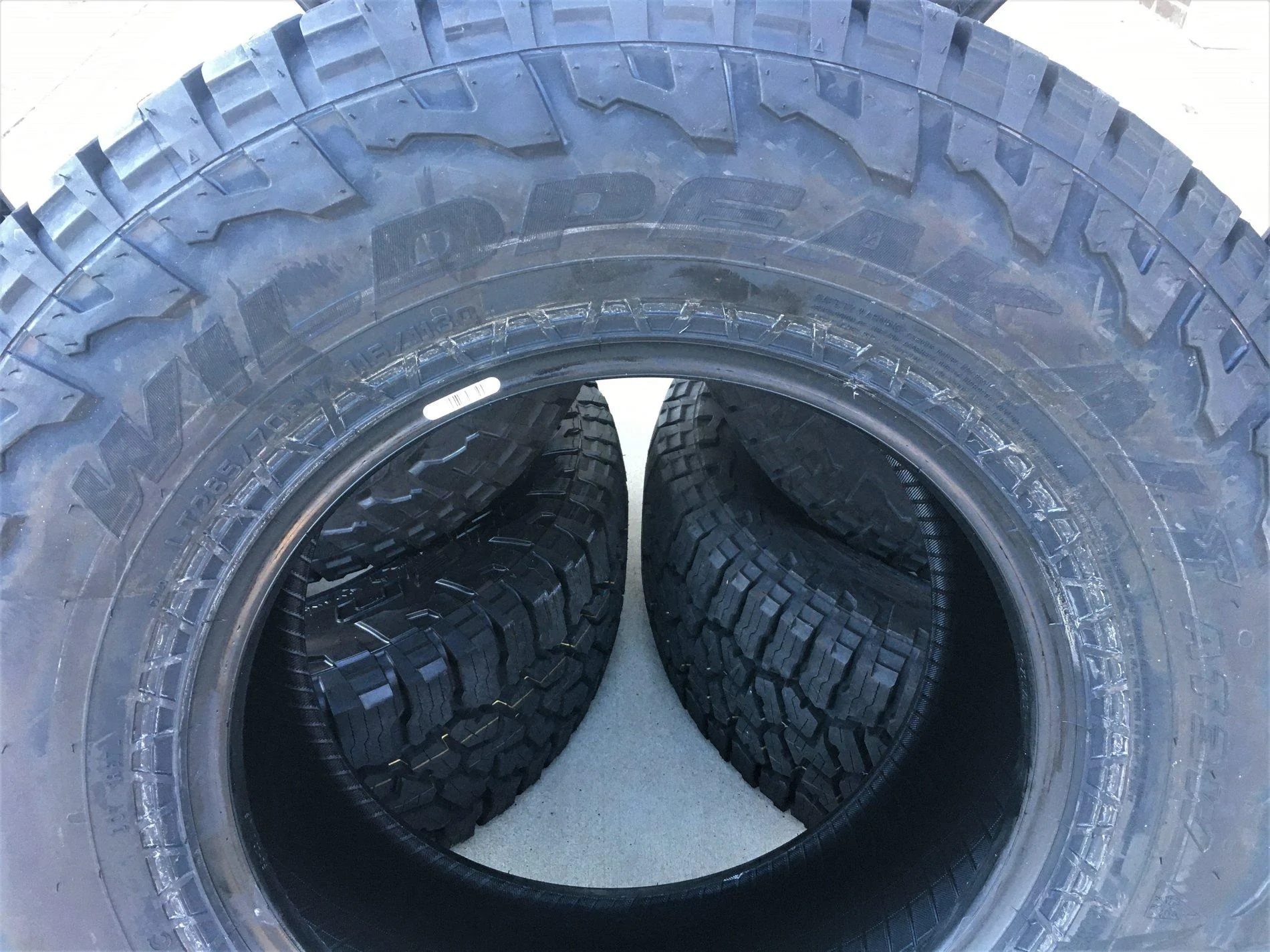 Jeep Gladiator 5x New Falken Wildpeak AT3W Rubicon tires (285/70R17) take-offs T2