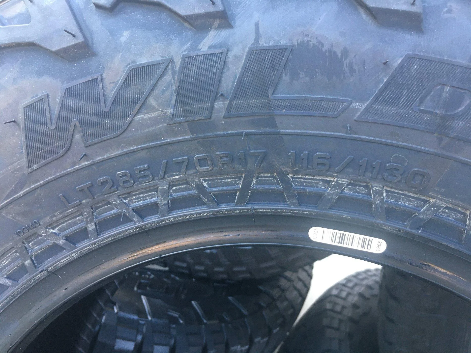 Jeep Gladiator 5x New Falken Wildpeak AT3W Rubicon tires (285/70R17) take-offs T3