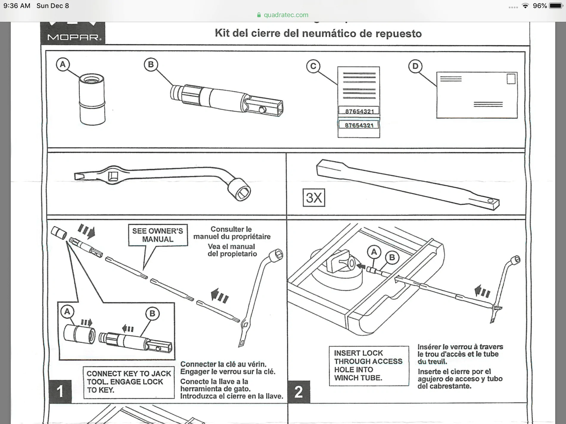 Jeep Gladiator Spare tire lock installed? 6D131655-2B0C-4011-A0B8-0F729724A52B