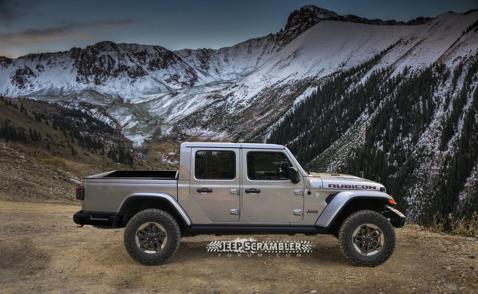 Jeep Gladiator JT Rubicon Rendering JT Idea Stock Corrected
