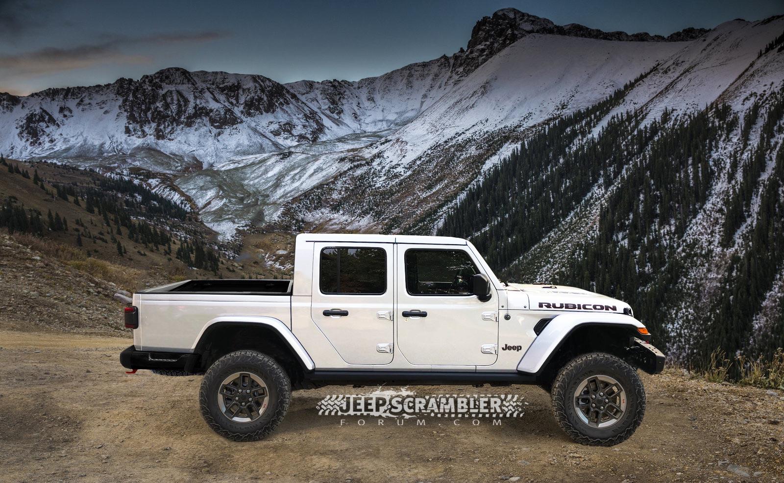 Jeep Gladiator JT Rubicon Rendering JT Rubicon Rendering-white