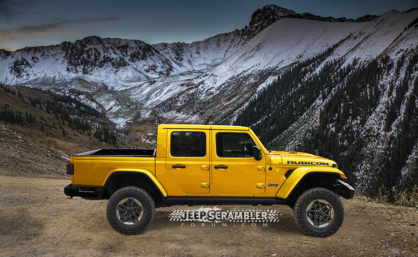 Jeep Gladiator JT Rubicon Rendering JT Rubicon Rendering-yella