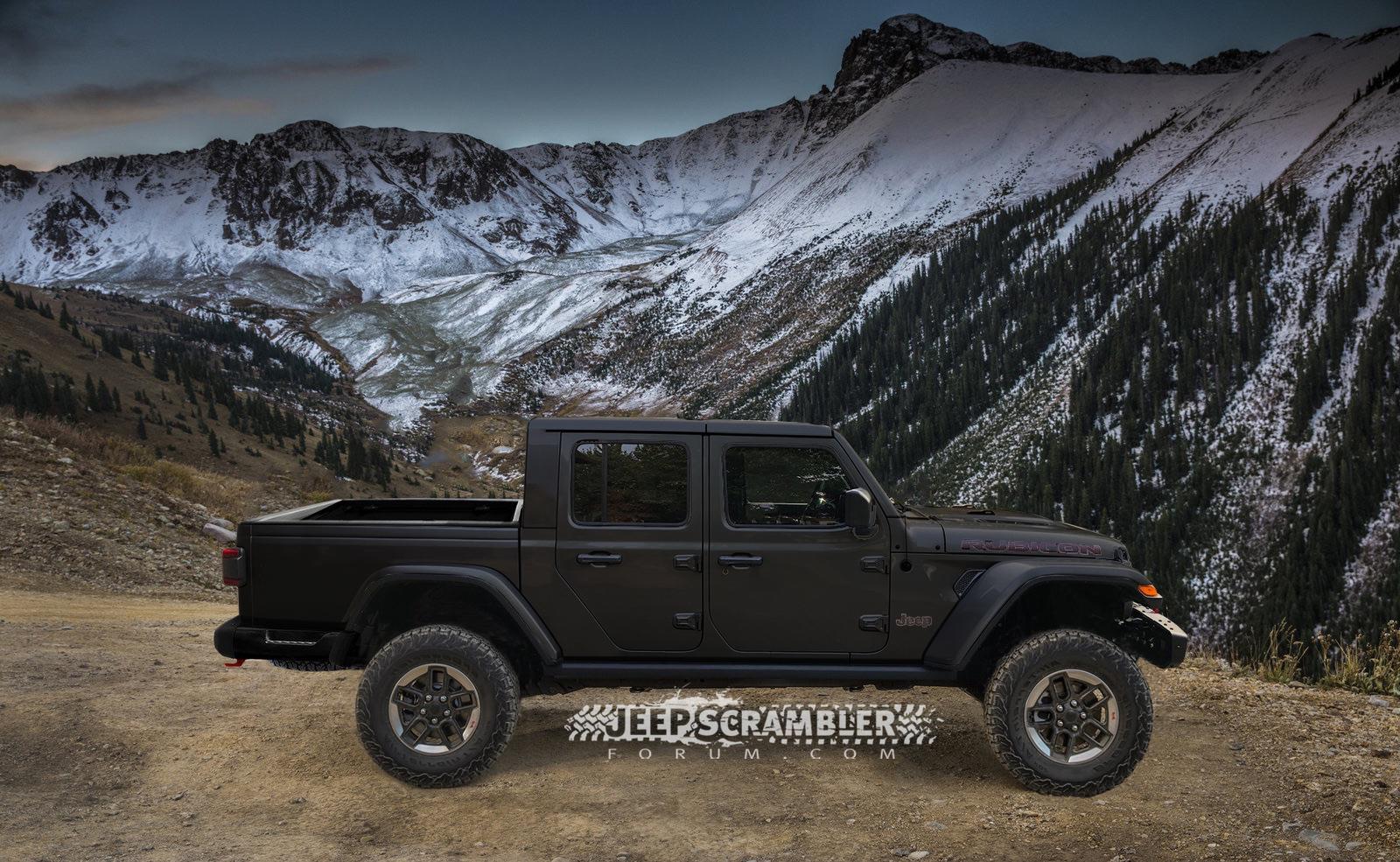 Jeep Gladiator JT Rubicon Rendering JT Rubicon Rendering-Black