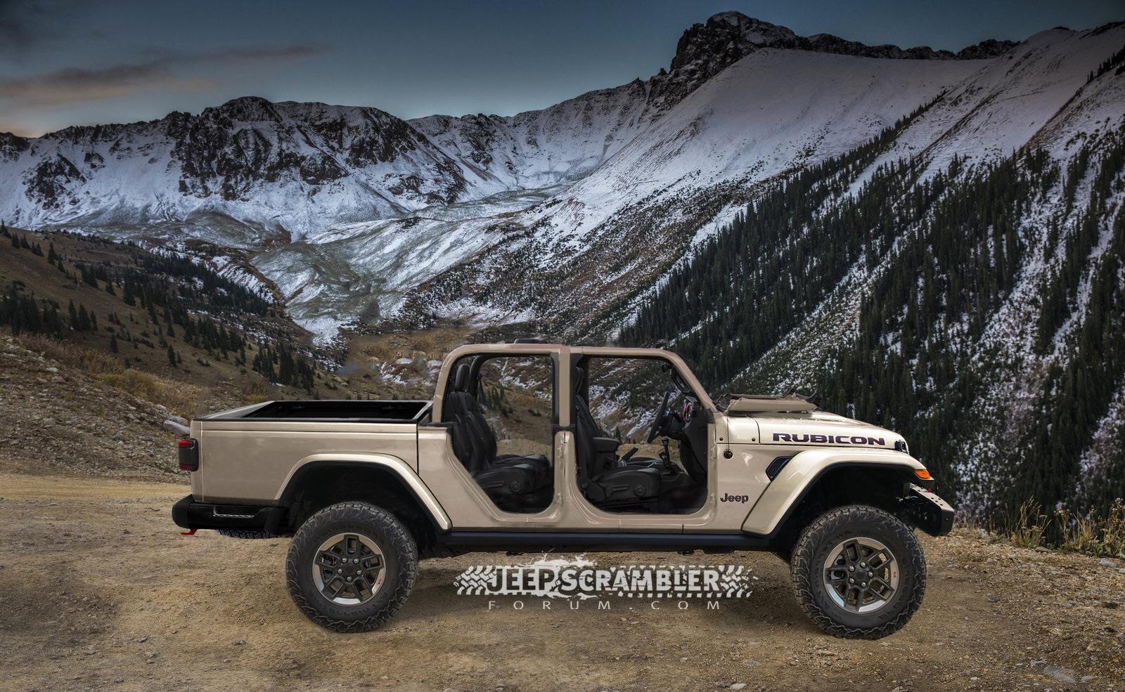 Jeep Gladiator JT Rubicon Rendering JT Rubicon RenderingOPEN-tan