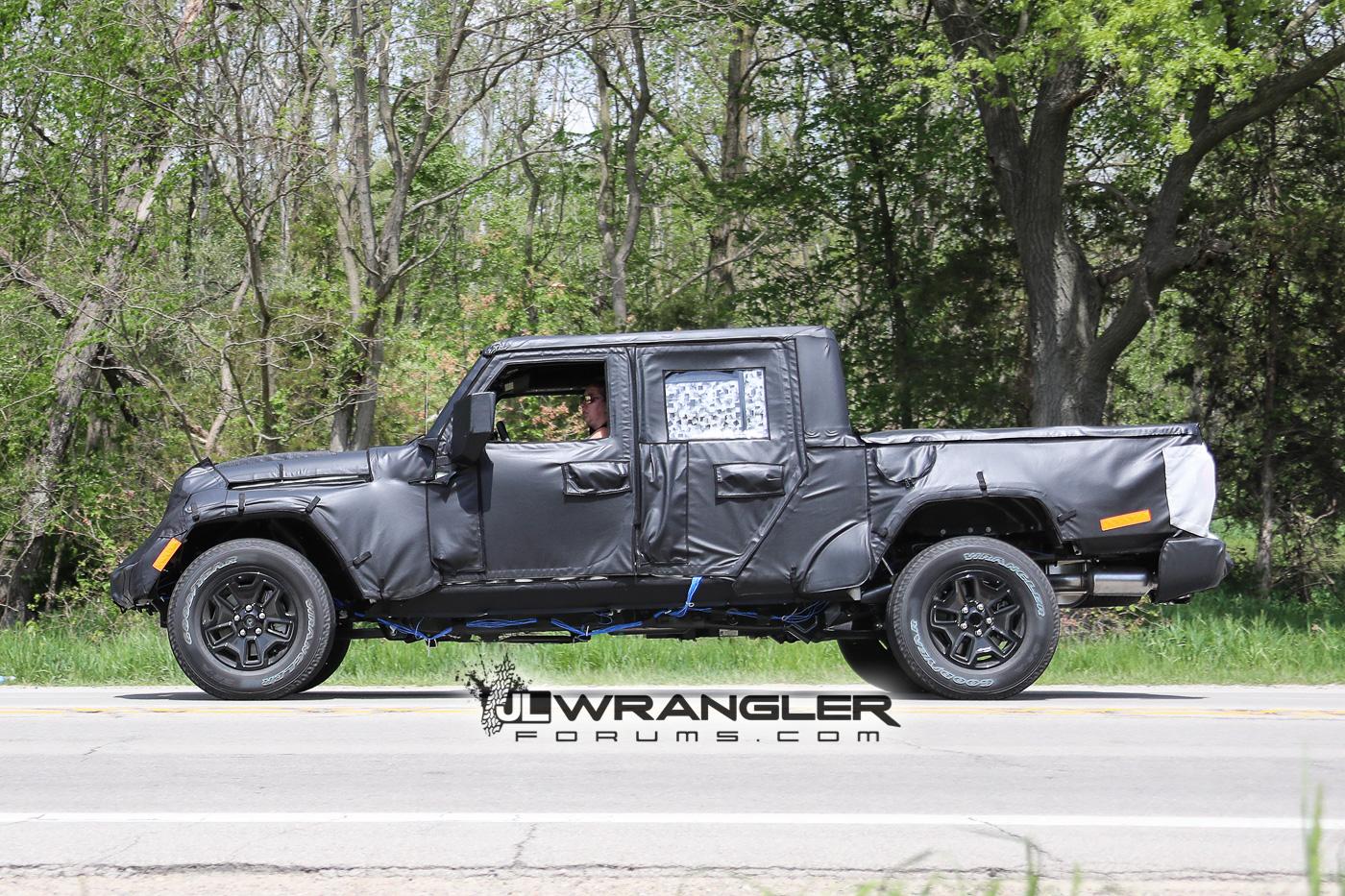 Jeep Gladiator Leaked Full-Bodied CAD Drawing of 2020 Jeep Gladiator (JT), Sources Says Four-Door Only 2019-jt-jeep-wrangler-pickup-truck-9-