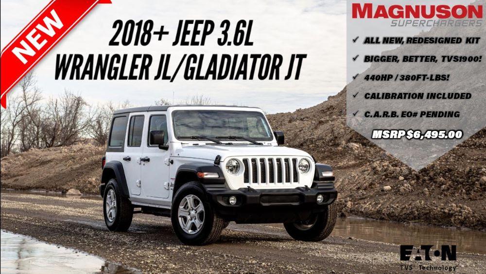 Jeep Gladiator Magnuson TVS1900 Kit Available Now Jeep JL JT TVS1900 Kit