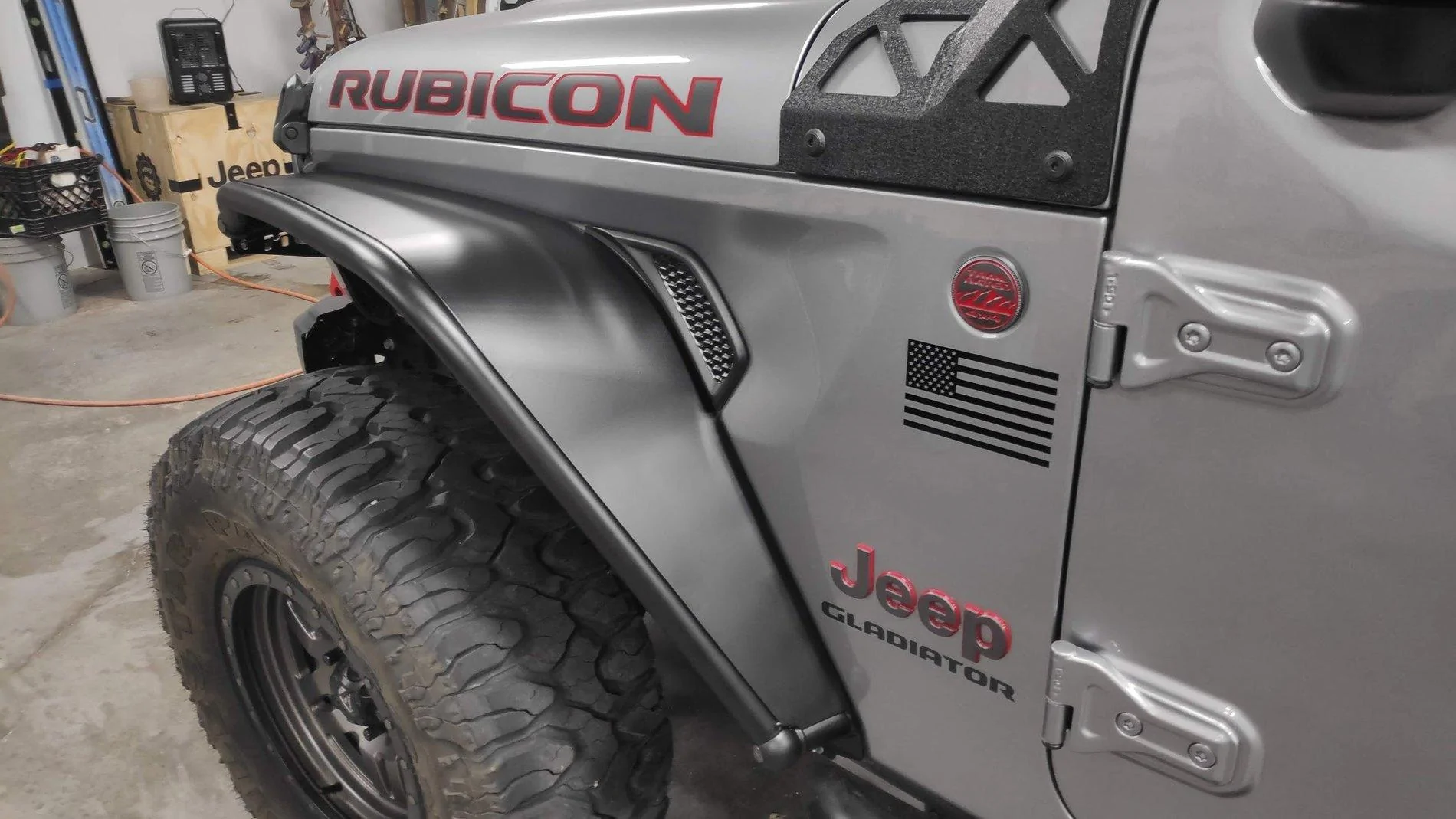 Jeep Gladiator Metalcloak fender install and comparison pics IMG_20191207_194423