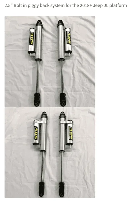 Jeep Gladiator JTR LE Build Up with No Letdown ADS Racing Shocks - piggyback wtih Compression Adjusters