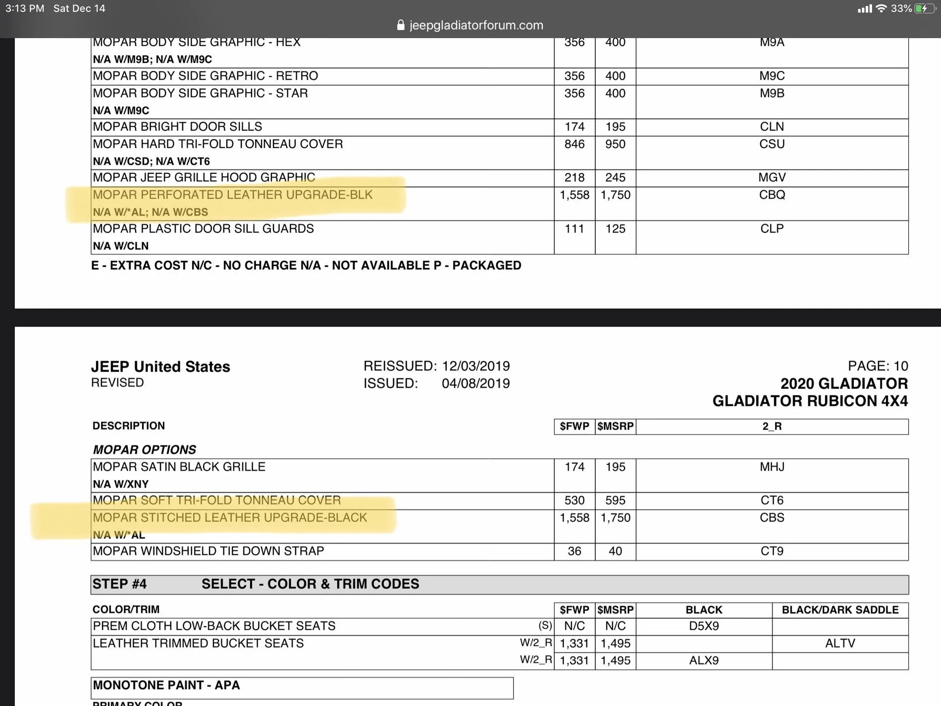Jeep Gladiator 2020 Jeep Gladiator (JT) ORDER GUIDE!! [Updated Monthly] DA3730AF-4E93-4377-BD02-58154518F867