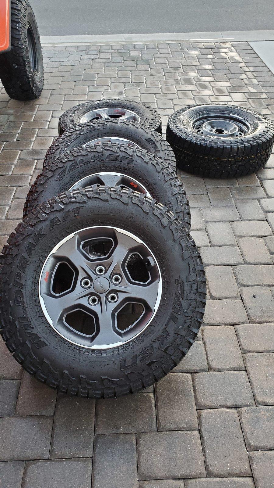 Jeep Gladiator FS: Rubicon wheels and tires, including spare and TPMS 20191214_172030