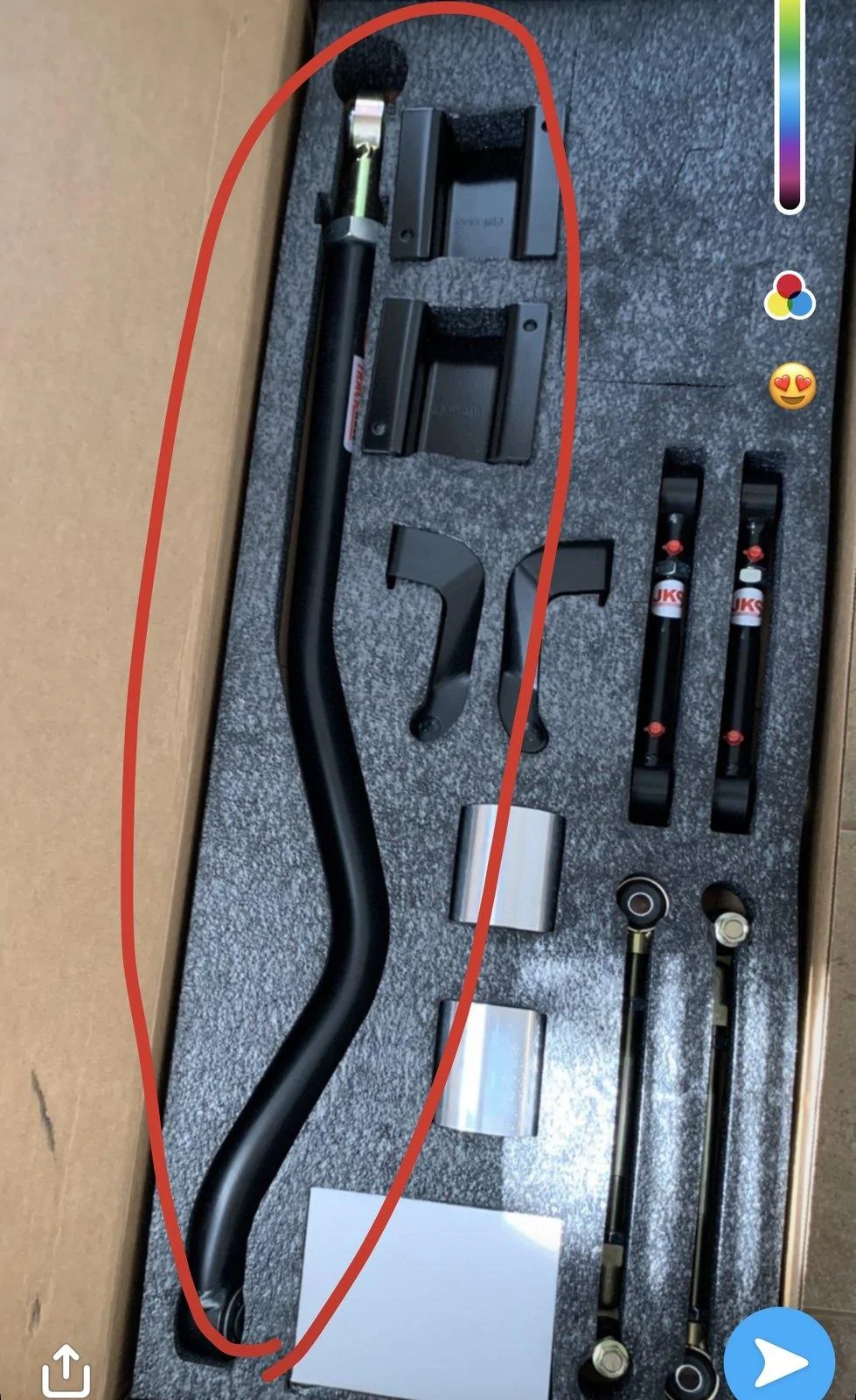Jeep Gladiator Daystar 2in lift kit (new) / JKS Mfg Adj. Track Bar (new) 169A1074-302B-4F06-AB19-3DC2D937DE73