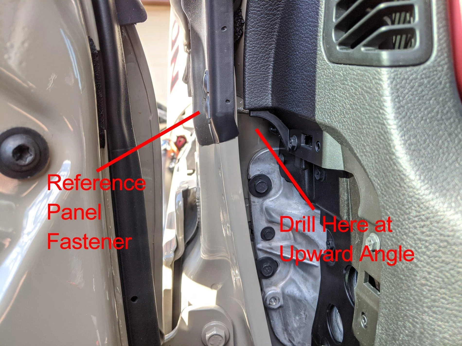 Jeep Gladiator Convince Me I'm Nuts:  Access Thru Firewall Gladiator, Dec 19, CP_112600, Drill Guide 1