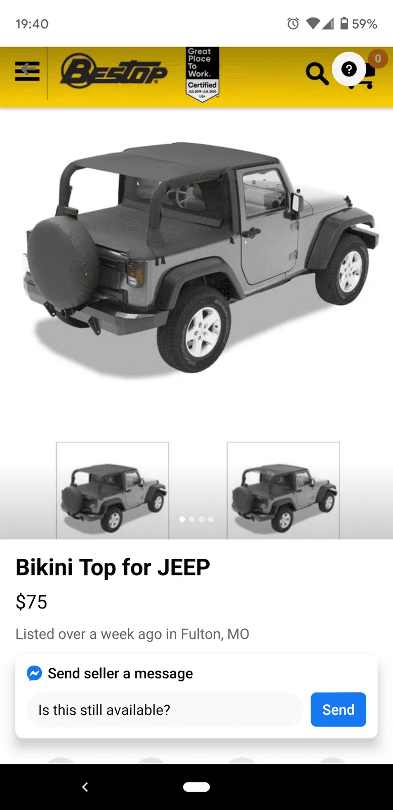 Jeep Gladiator Newbie questions Screenshot_20191226-194021