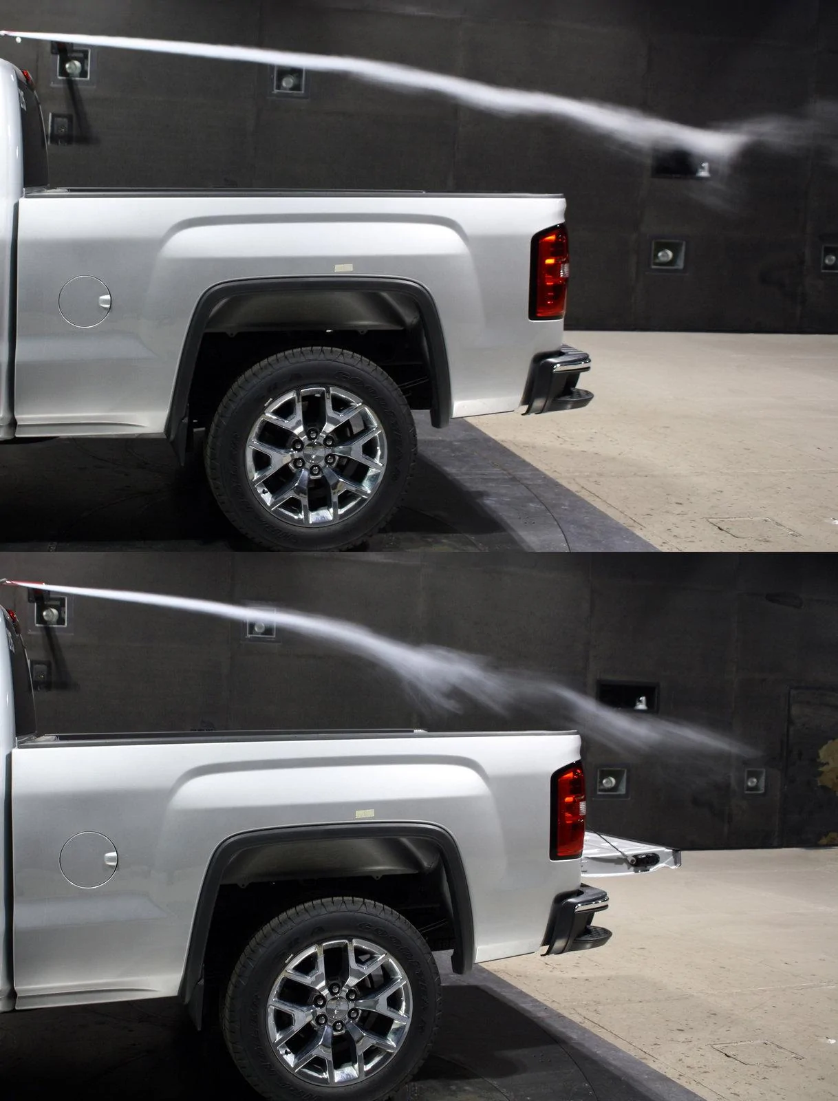 Jeep Gladiator Tonneau cover and mpg 2014-GMC-Sierra-Wind-Tunnel-Tailgat