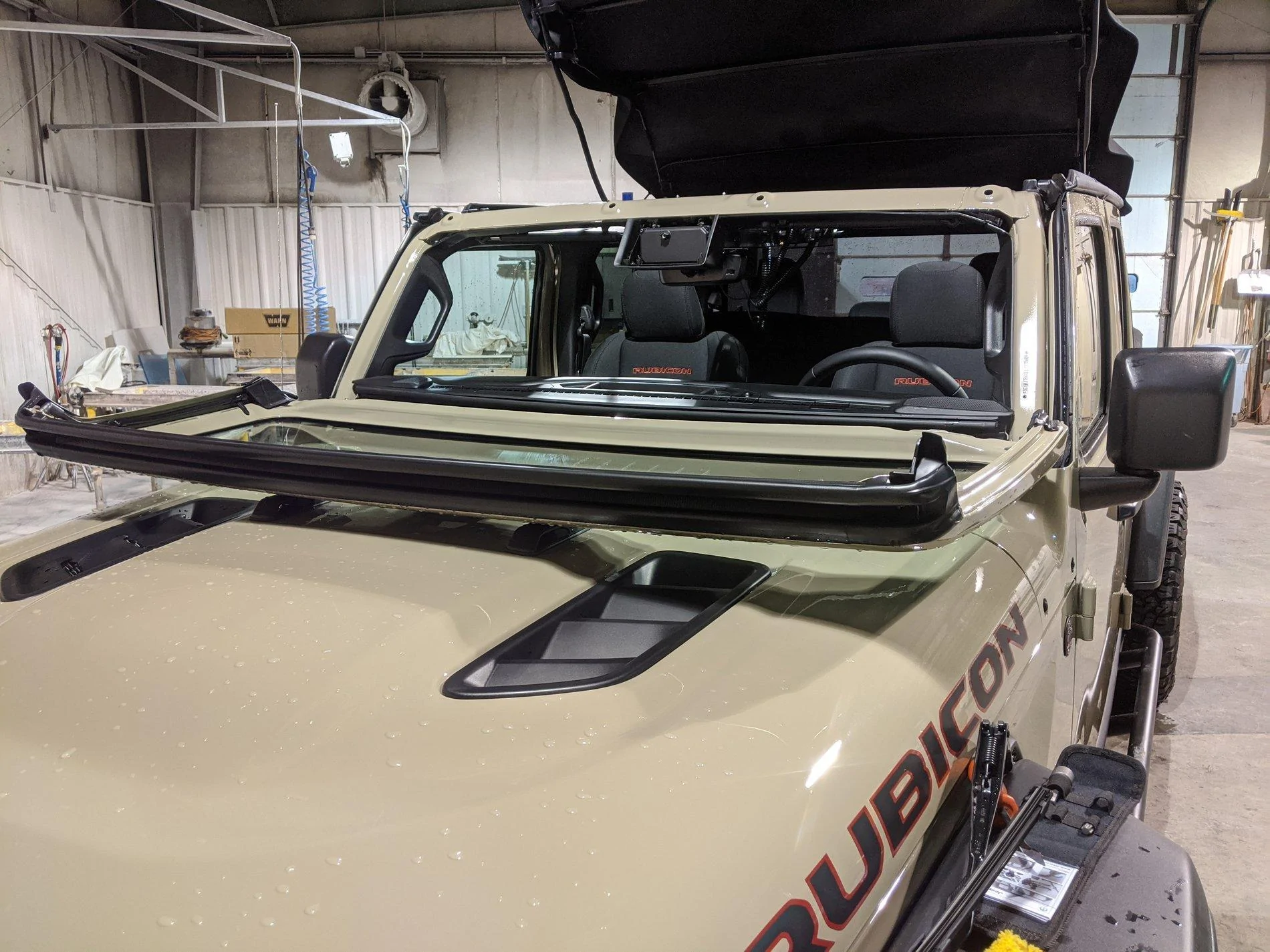 Jeep Gladiator Tired of the negativity. "The Jeep Gladiator is the Most Important Vehicle of 2019" Gladiator, Dec 19, CP_154346, Windshield Folded Down