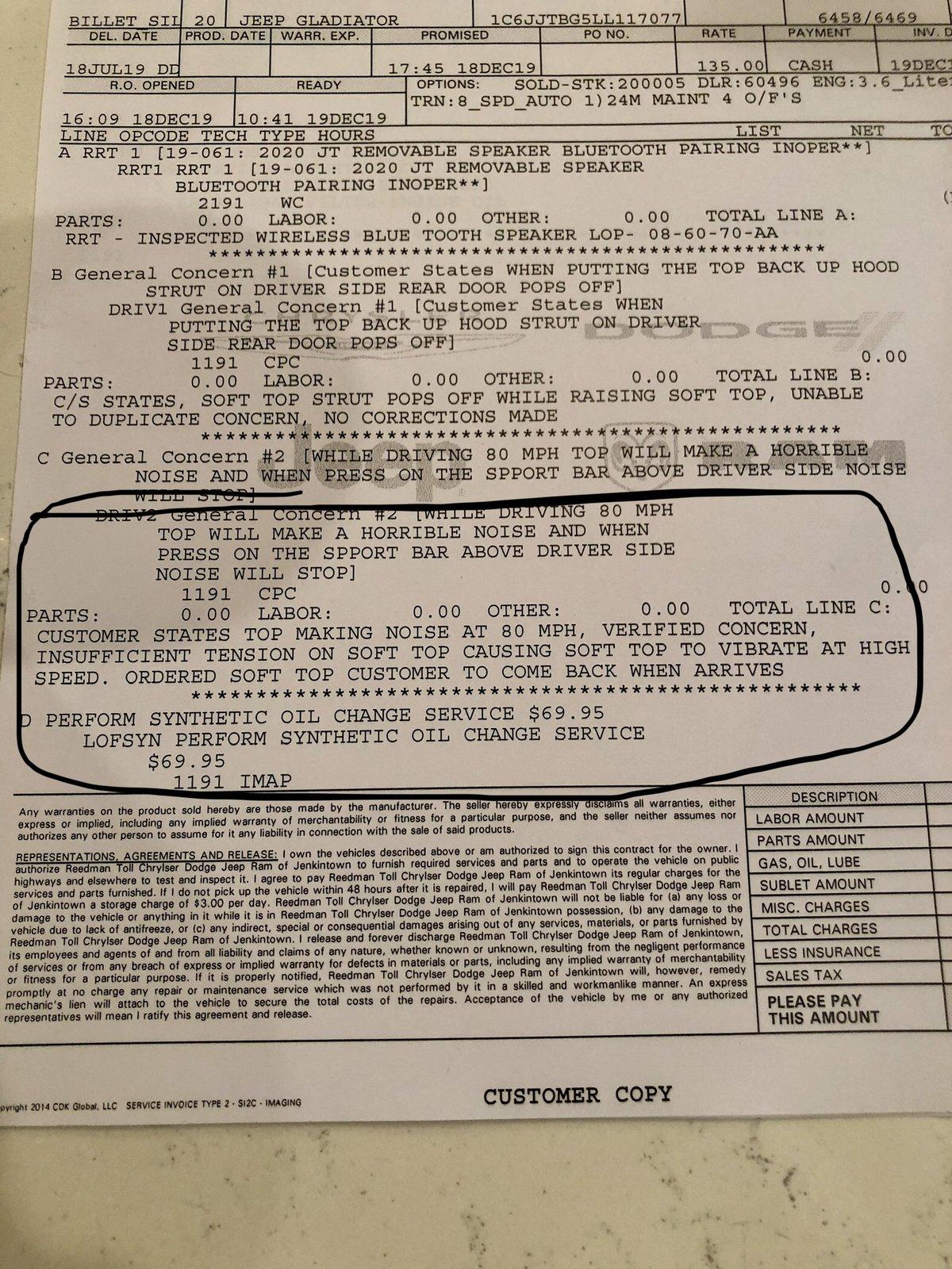 Jeep Gladiator Road noise with soft top? fullsizeoutput_1293