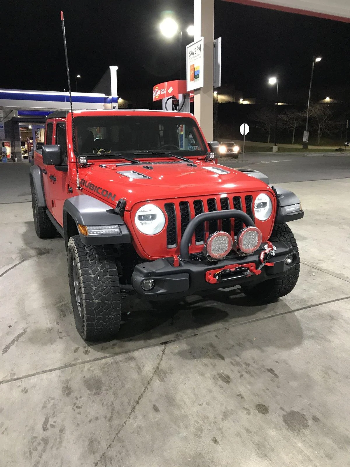 Jeep Gladiator Red Rubicon 2" RE budget boost and 37 Nitto Ridge Grapplers IMG_0413