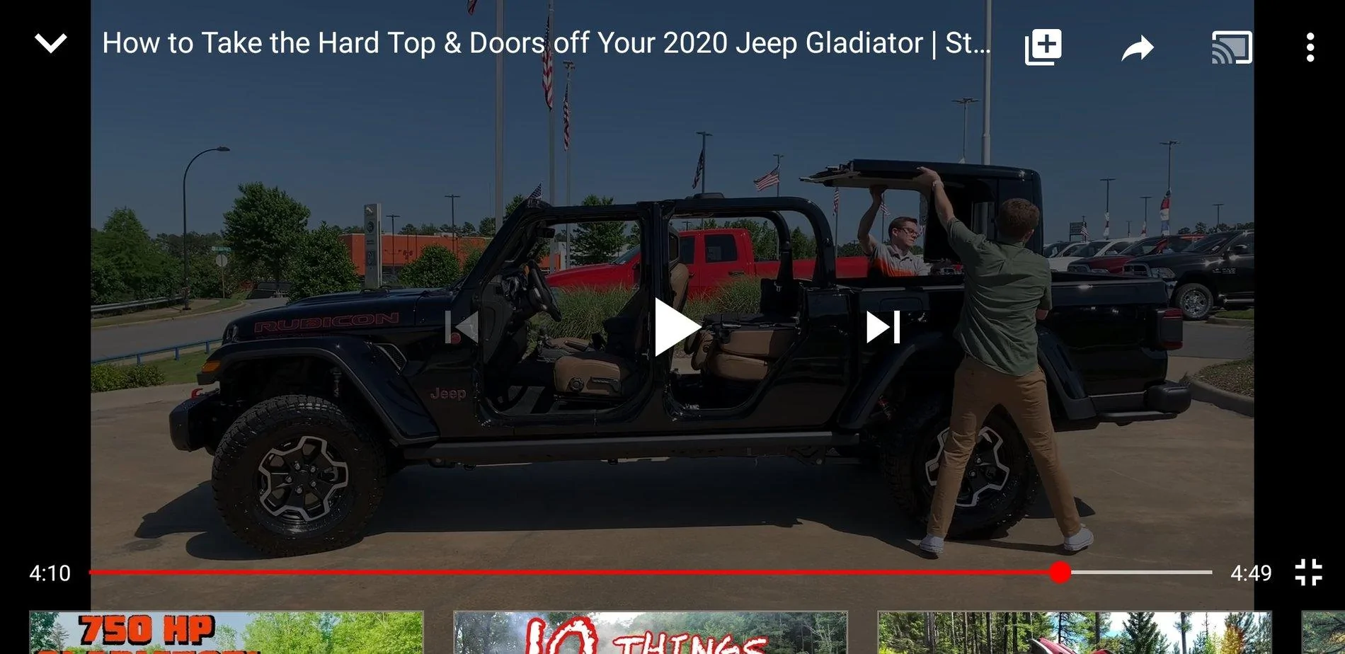 Jeep Gladiator Tops! Canopy / covers / toppers / racks possibilities for Gladiator - Show me! Screenshot_20200104-115211_YouTu