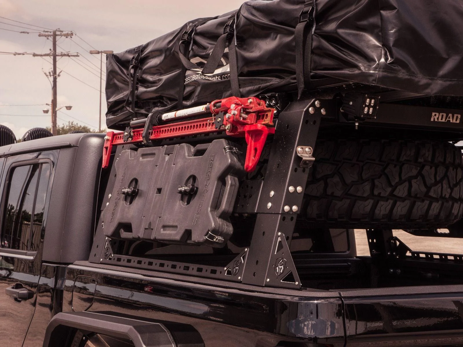 Jeep Gladiator Road Armor TRECK bed rack system f/s 500brs-brktkit_7__2