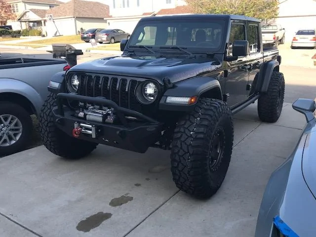 Jeep Gladiator My Stock Gladiator was  on 40's for two days 40's stock with new bumoer