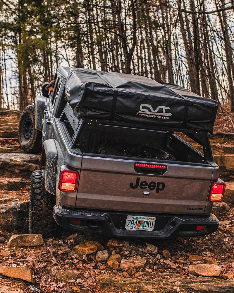 Jeep Gladiator 3+ person rated RTT (roof top tent) over a Gladiator bed...does it fit? IMG_20191224_102141_207