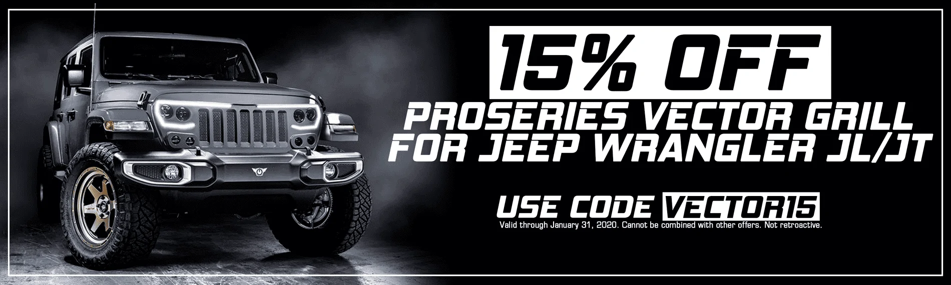 Jeep Gladiator NOW AVAILABLE: Jeep Gladiator JT Vector Grill [Part# 5837] from ORACLE Lighting retail_vectorsal