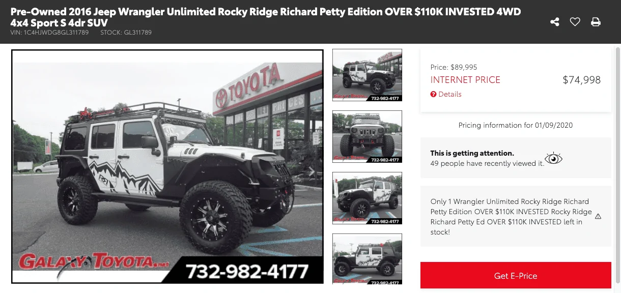 Jeep Gladiator Took My Modded Gladiator to dealer to prove it cost less Screen Shot 2020-01-09 at 2.17.28 PM