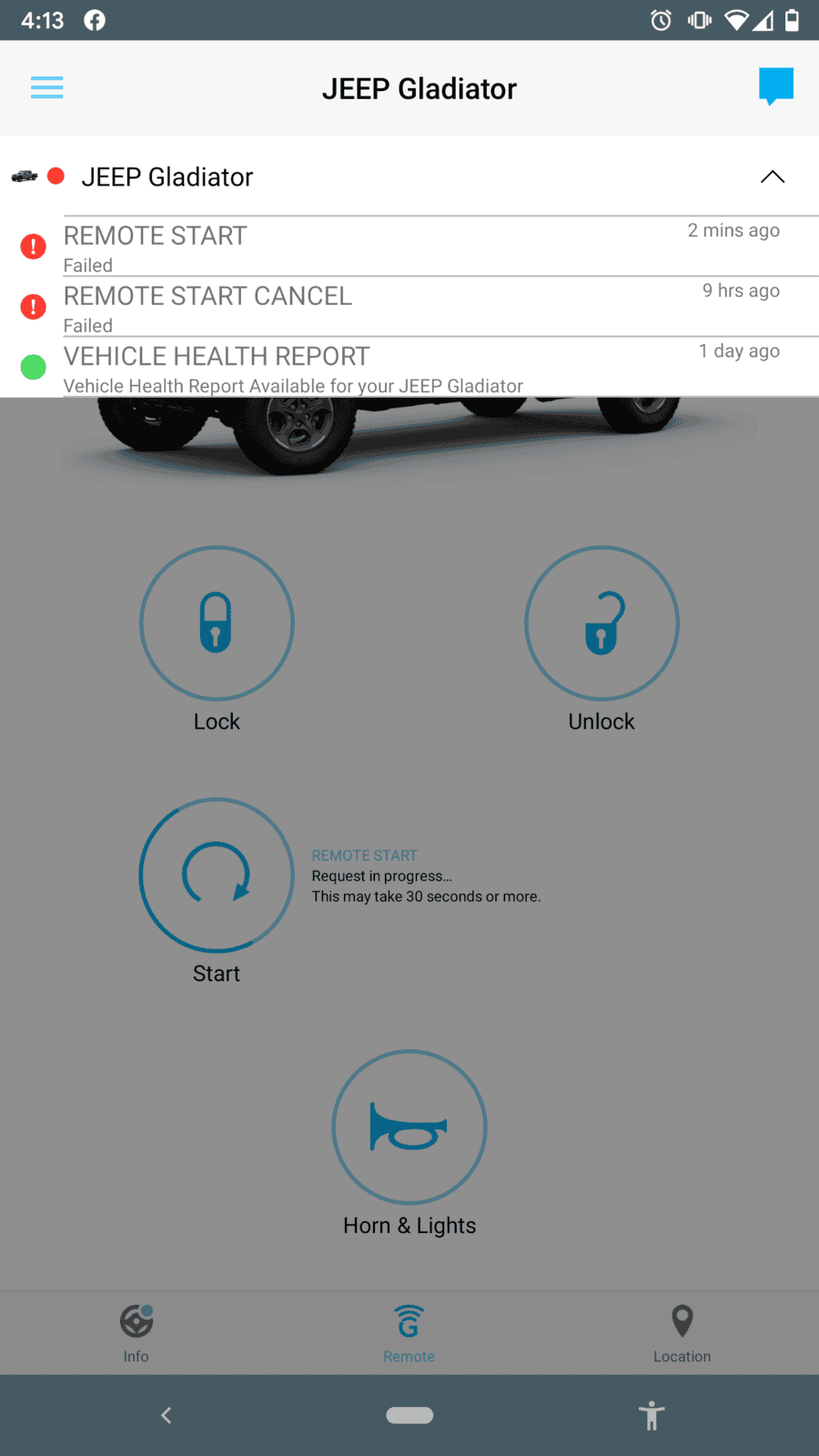 Jeep Gladiator Issue with uConnect app not communicating upload_2020-1-9_16-18-41