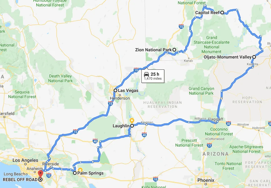 Jeep Gladiator So We Took Our Gladiator On A 4 State Rally Screenshot_2020-01-02 Google Maps(2)