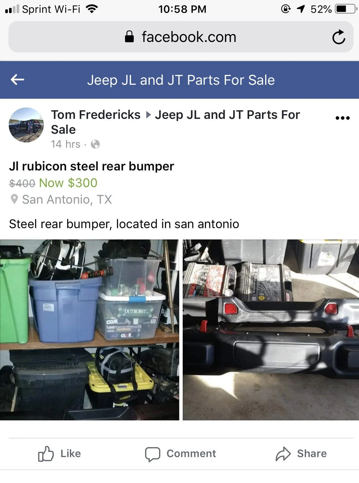 Jeep Gladiator WTB - JT Rubicon Steel Rear Bumper 1A5EAF76-E718-4725-97A1-355998E567A6